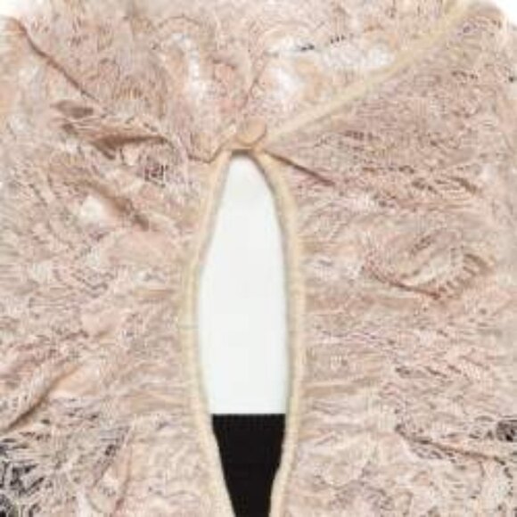 Diane von Furstenberg Beige Sheer Floral Lace Sleeveless OLVIDA Top, Size 2 - Picture 3 of 4